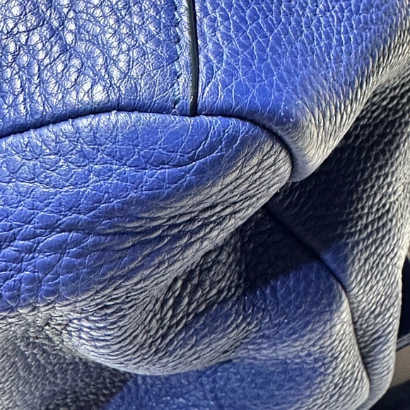 Tory Burch Harper Royal Blue Crossbody Shoulder Tote Bag EUC - Picture 7 of 14